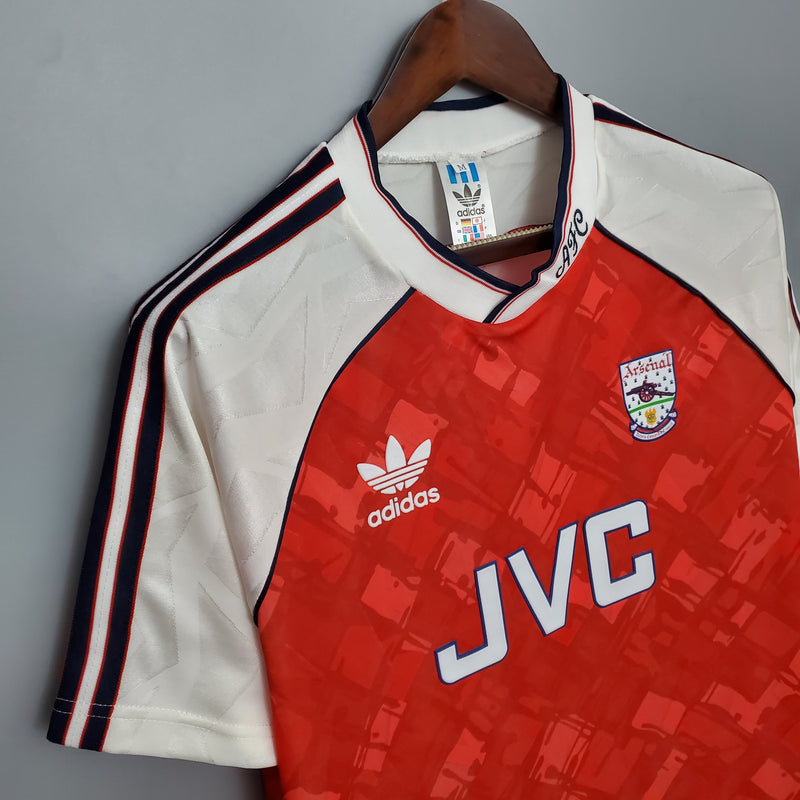 Arsenal 90/91 - Primeiro Uniforme